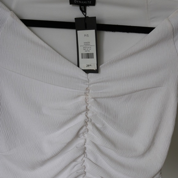 White Dynamite Crop Top - Picture 3 of 5